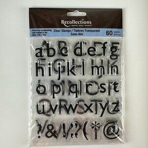 Recollections Clear Stamps Set Sans-ible Alphabet & Punctuation